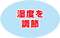 効果1：湿度を調節